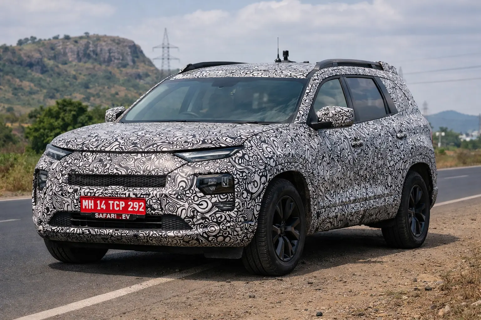 New Tata Safari EV Render Image